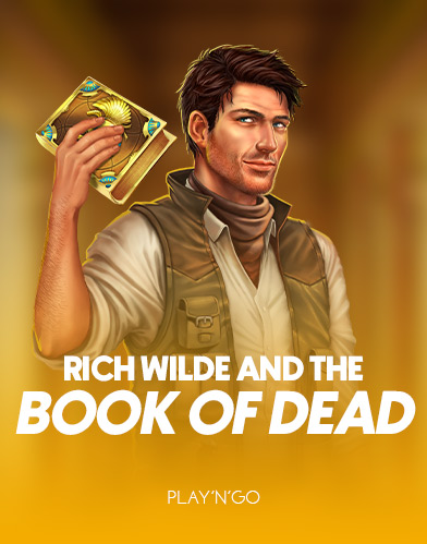 Artwork van Book of Dead, een slot van Play'n GO in de Magic Mango-lobby